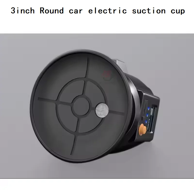 3inch Round car electric suction cup shooting bracket vacuum action camera car internal and external fixed suction cup bracket