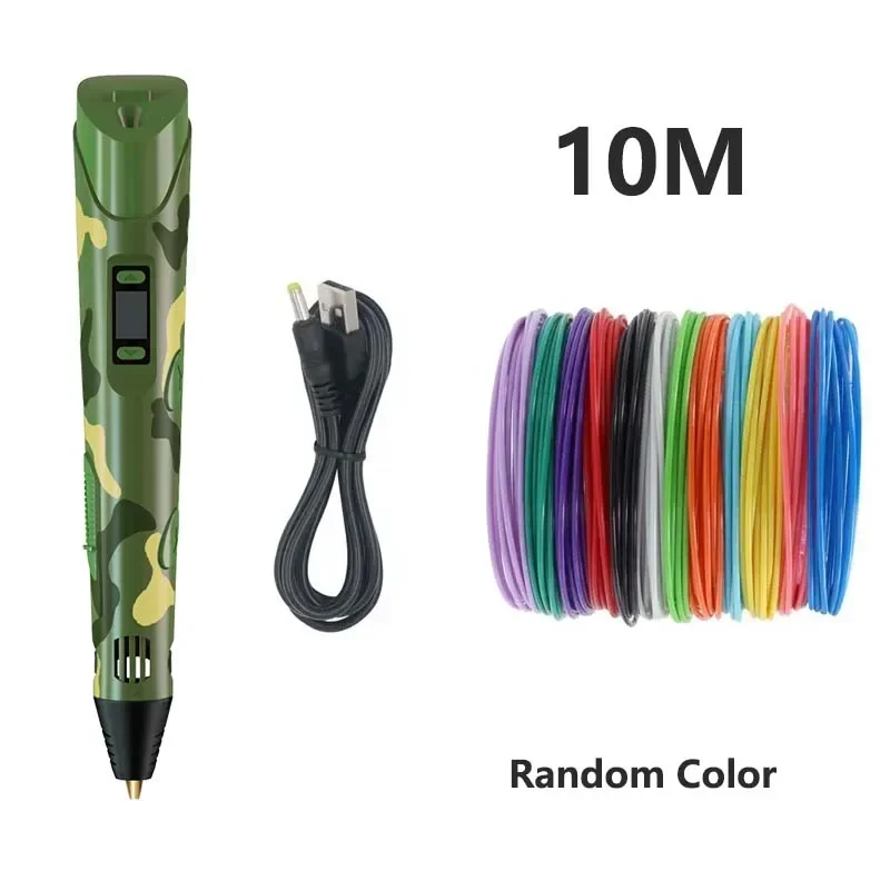 Christmas Birthday Gift 3D Pens for Kids Girls 3D Drawing Printing Pen with LCD Screen Compatible PLA Filament Toys for Children