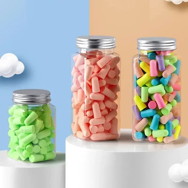 Bullet Type Foam Earplugs Anti-Noise Abatement Sleeping Ear Plug Mulitcolor