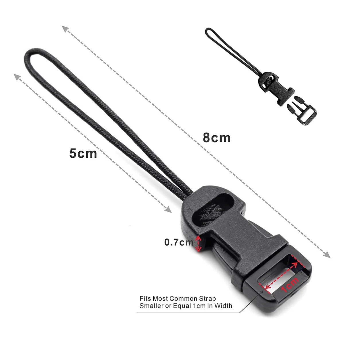 4 Pcs Quick Release Camera Strap QD Loops Connector Adapter Camera Quick Release Clip for Digital Cameras, Binoculars YDH