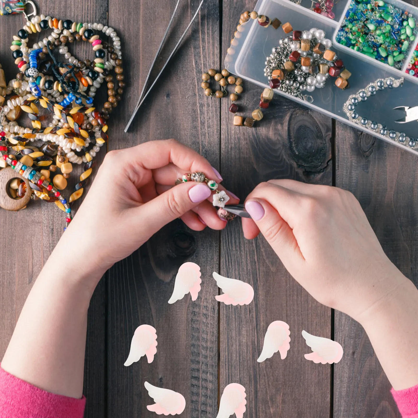 20Pcs DIY Phone Case Accessories Miniature Charms Resin Craft Decoration Hair Clip Ornament Jewelry Making Supplies