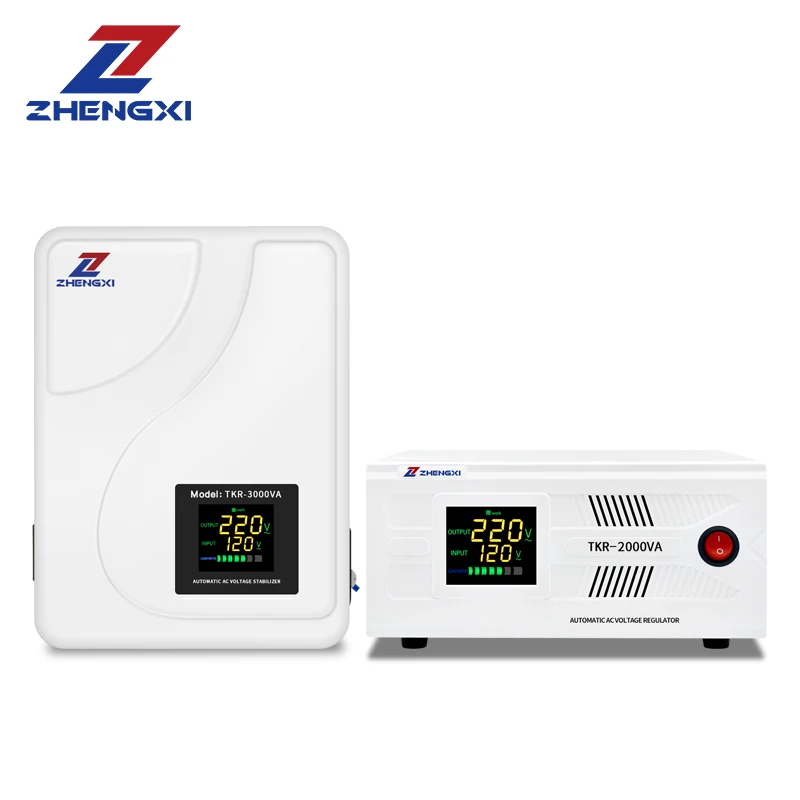 ZX Factory voltage stabilizer TKR-3000VA single phase AVR 220v automatic voltage regulator for air conditioner