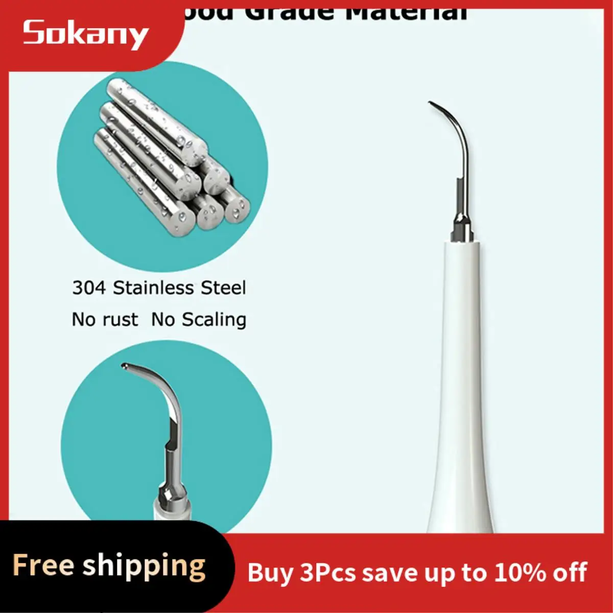 A68M-Ultrasonic Scaler Tips Handpiece With Sonic Electric Head SOOCARE Electric Facial Cleansing Brush Heads Massage Brush