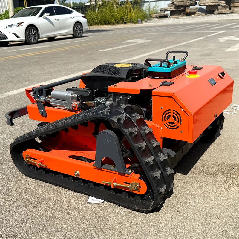 Customized Mowing Crawler Machine Grass Cutting Machine Remote Control Lawn Mower Crawler Robot Self Propelled Garden R