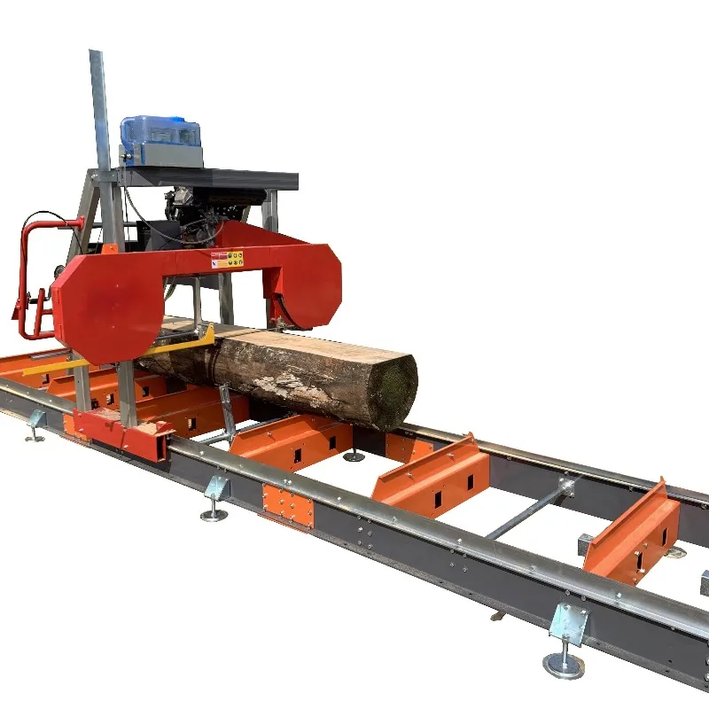 36 Inch Sawmill Heavy Duty Portable Electric Wood Cutting Equipment with Trailer Option Work Forestry Machinery
