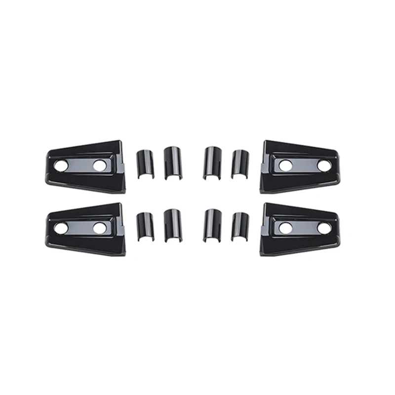 Door hinge cover decorative external accessories 2007-2018 (black 8PCS) suitable for Jeep Wrangler JK JKU Rubicon 2D&4D