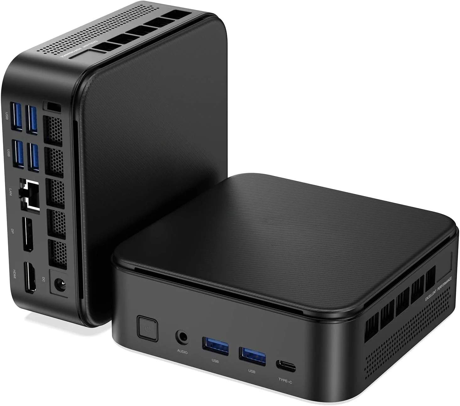Mini PC with AMD 7 PRO 5875U, 16GB DDR4 512GB M.2 SSD Mini Computer, Mini Gaming PC with USB Type-C, Desktop Computer Supports
