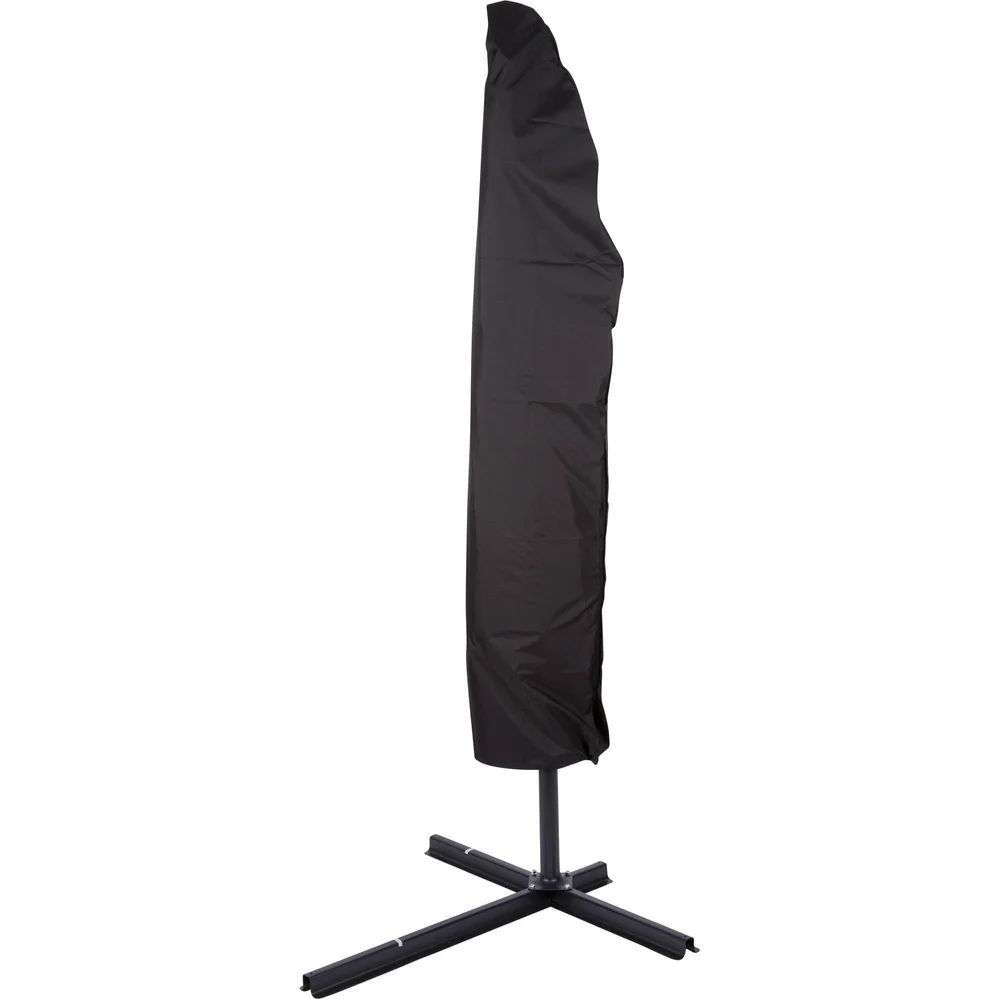 10' Offset Patio Umbrella Cover Waterproof Zippered Polyester Protection Outdoor Furniture Winter Storage Mold Mildew Prevention
