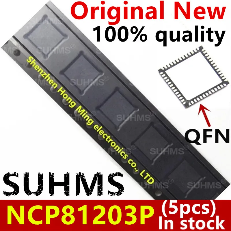 (5pcs)New NCP81203P NCP81205A NCP81205F NCP81206A NCP81203PMNTXG NCP81205AMNTXG NCP81206AMNTXG NCP81205FMNTXG QFN-52