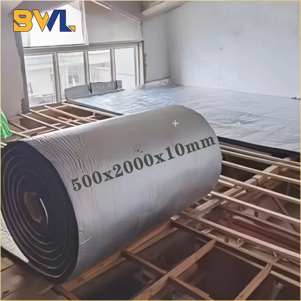 10MM Thermal Insulation Soundproof Mat Heat Barrier Foam Roll Home Wall Floor Door Acoustic Noise Reduction Warm Keeping Panel