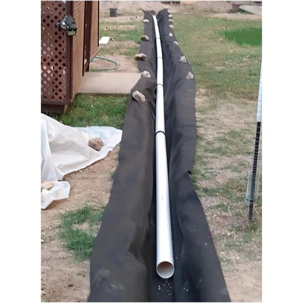 Heavy Duty Non-Woven Geotextile Fabric or French Drain & Weed Control - Premium 1.8oz, Multiple Sizes (1mx10m/3.3ftx33ft WxL)