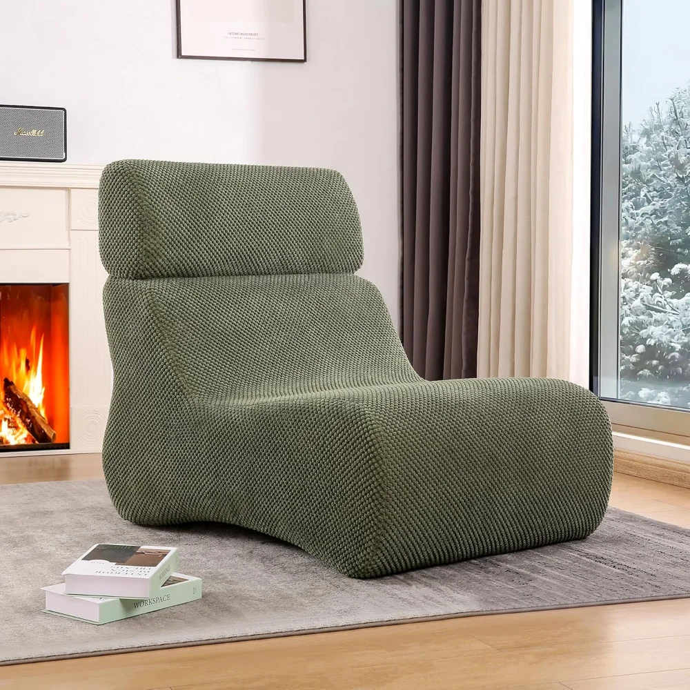 Sleeper Sofa Chair, Cloud Sofas for Living Room and Bedroom, Small Chaise Lounge for Small Space, Lazy Floor Sofa for Adult
