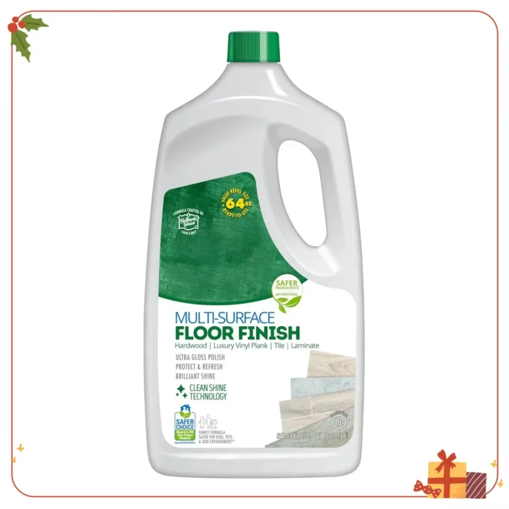 Hardwood Laminate Tile Floor Cleaner and Polish | Multi-Surface Shine & Protection | EPA Safer Choice Certified