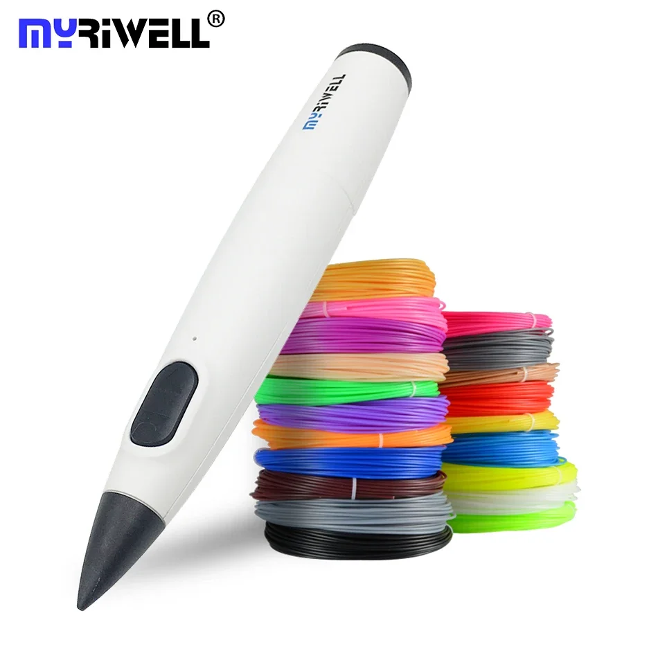 Myriwell 3D Pen Low temperature 3D Printing Pen With PCL Filament Creative Toy Birthday Gift For Kids Design Drawing
