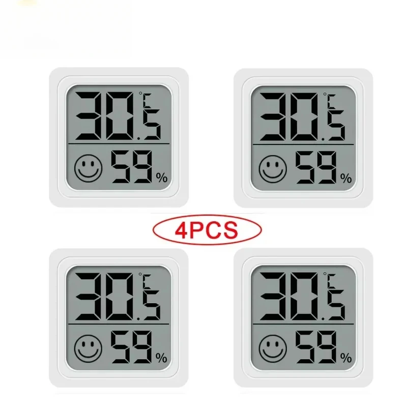 XIAOMI Mini LCD Digital Thermometer Hygrometer Indoor Room Temperature Humidity Meter Sensor Gauge Weather Station 4Pcs Set Hot