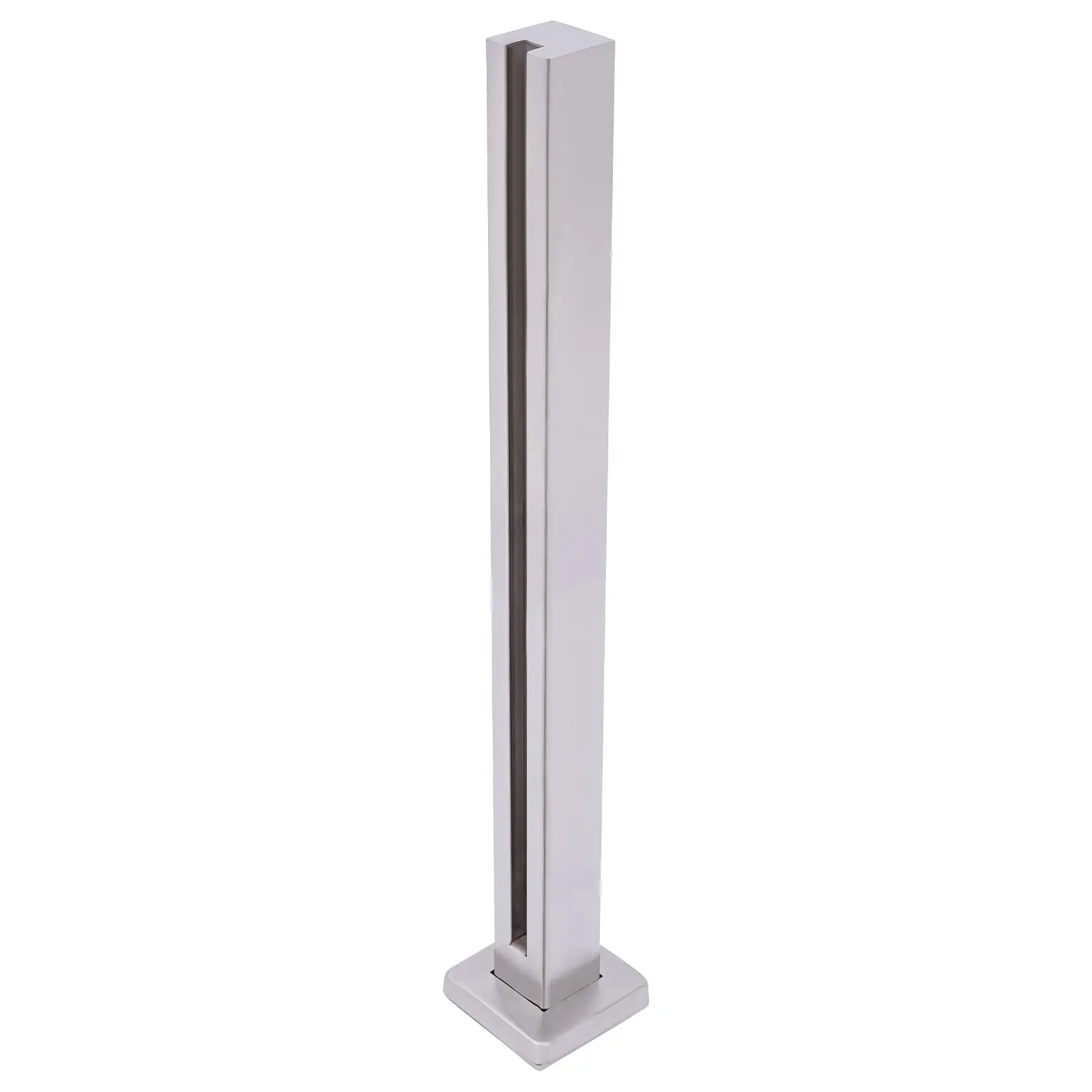 Glass Railing Post Heavy Duty Glass Railing Post 35.8'' End Post 304 Stainless Steel Balcony Deck Concrete P