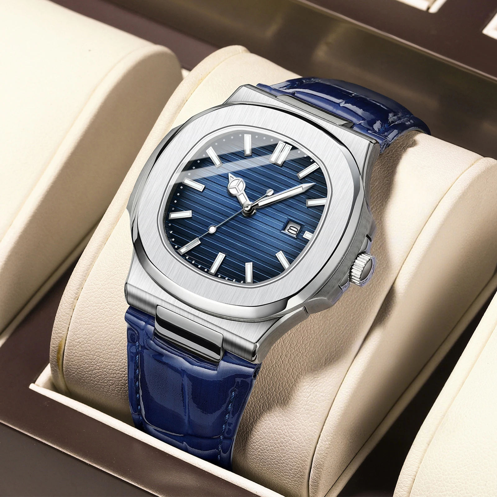 Minimalist Style Fashionable Men's Wristwatch Business Trend With Calendar Men's Watch Suitable For Daily Clothing Matching