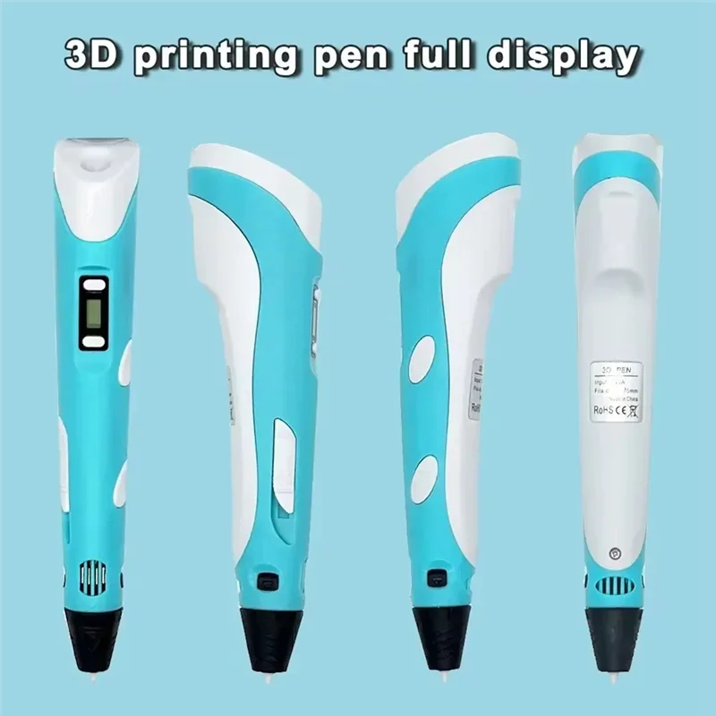 HJ-Intelligent 3D Printing Pen Electronic With 36M PLA Consumables High-Temperature 3D Graffiti Tool
