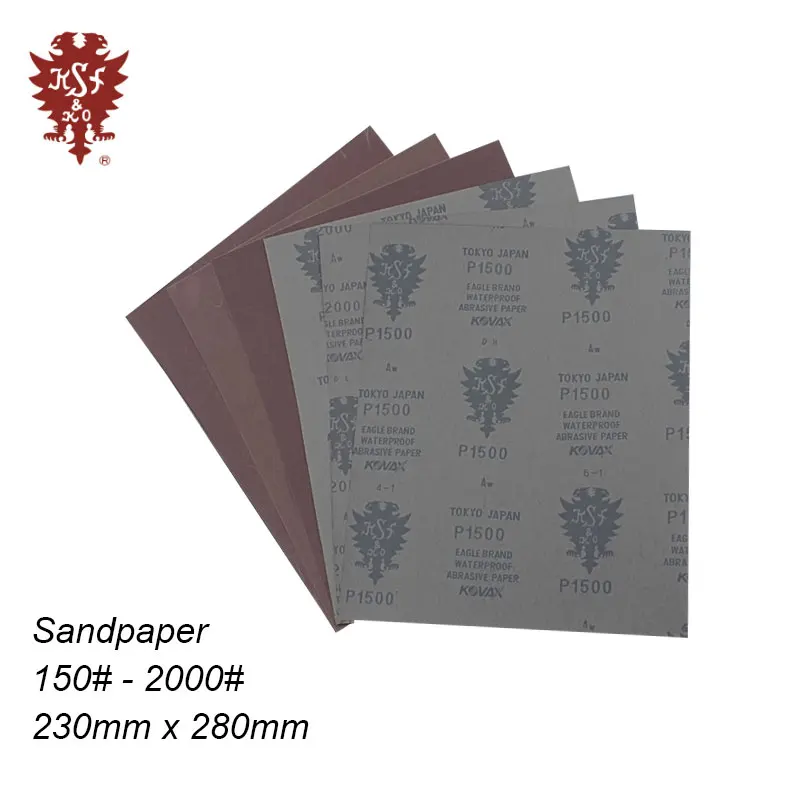 Japanese Red Eagle Sandpaper 120 -2000 mesh high-quality wet and dry polishing abrasive cloth