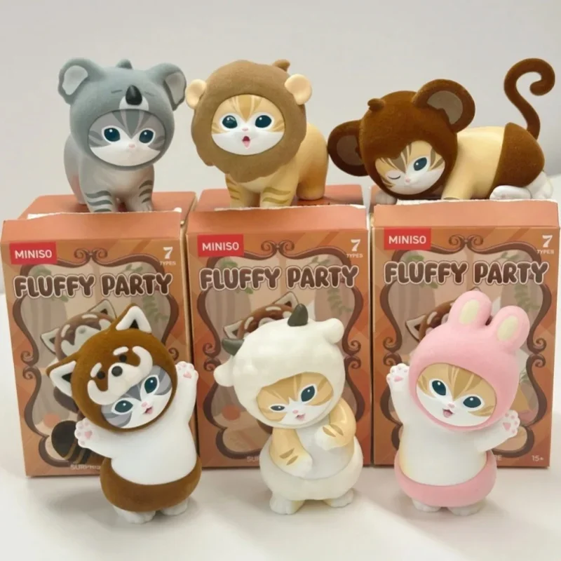 Mofusand Series Furry Party Blind Box Figure Blind Bag Guessing Bag Trendy Ornament Birthday Gift Decoration Pendant Toy
