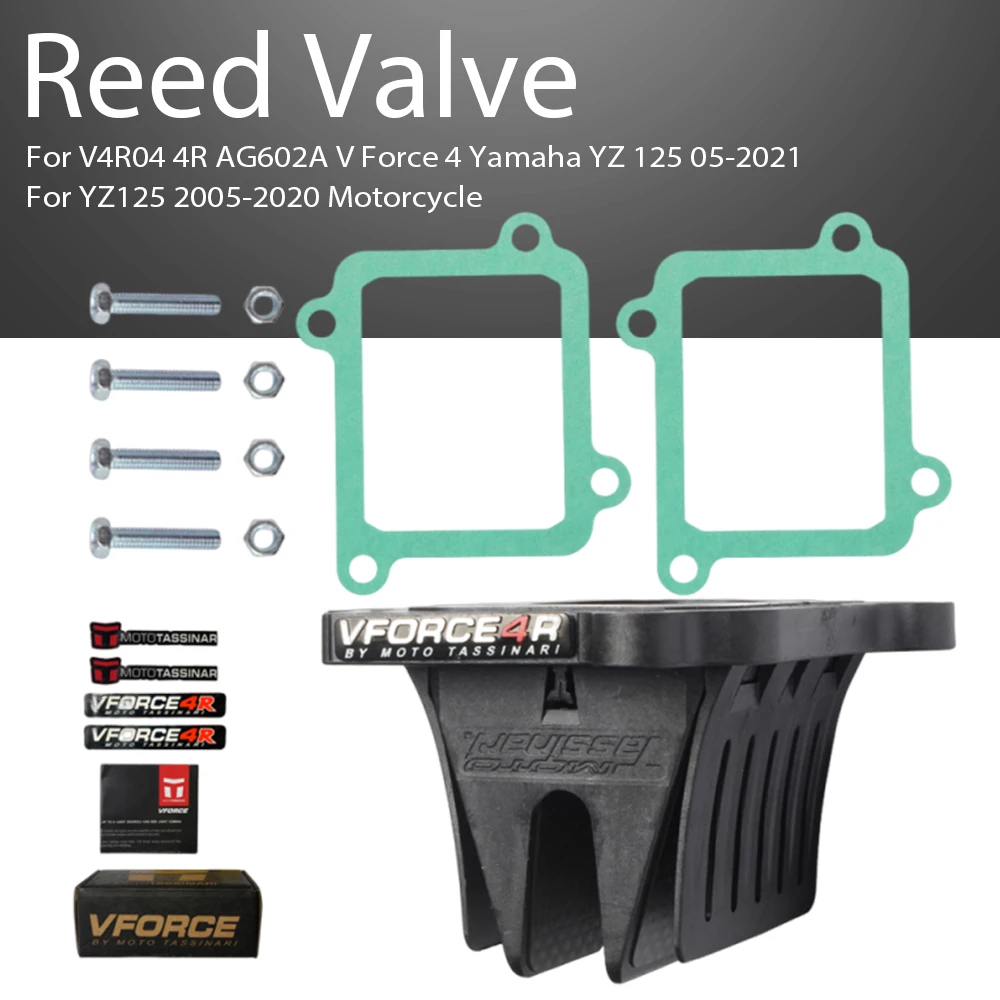Reed Valve System Valve V-Force For V4R04 4R AG602A V Force 4 Yamaha YZ 125 05-2021 YZ125 2005-2020 Motorcycle