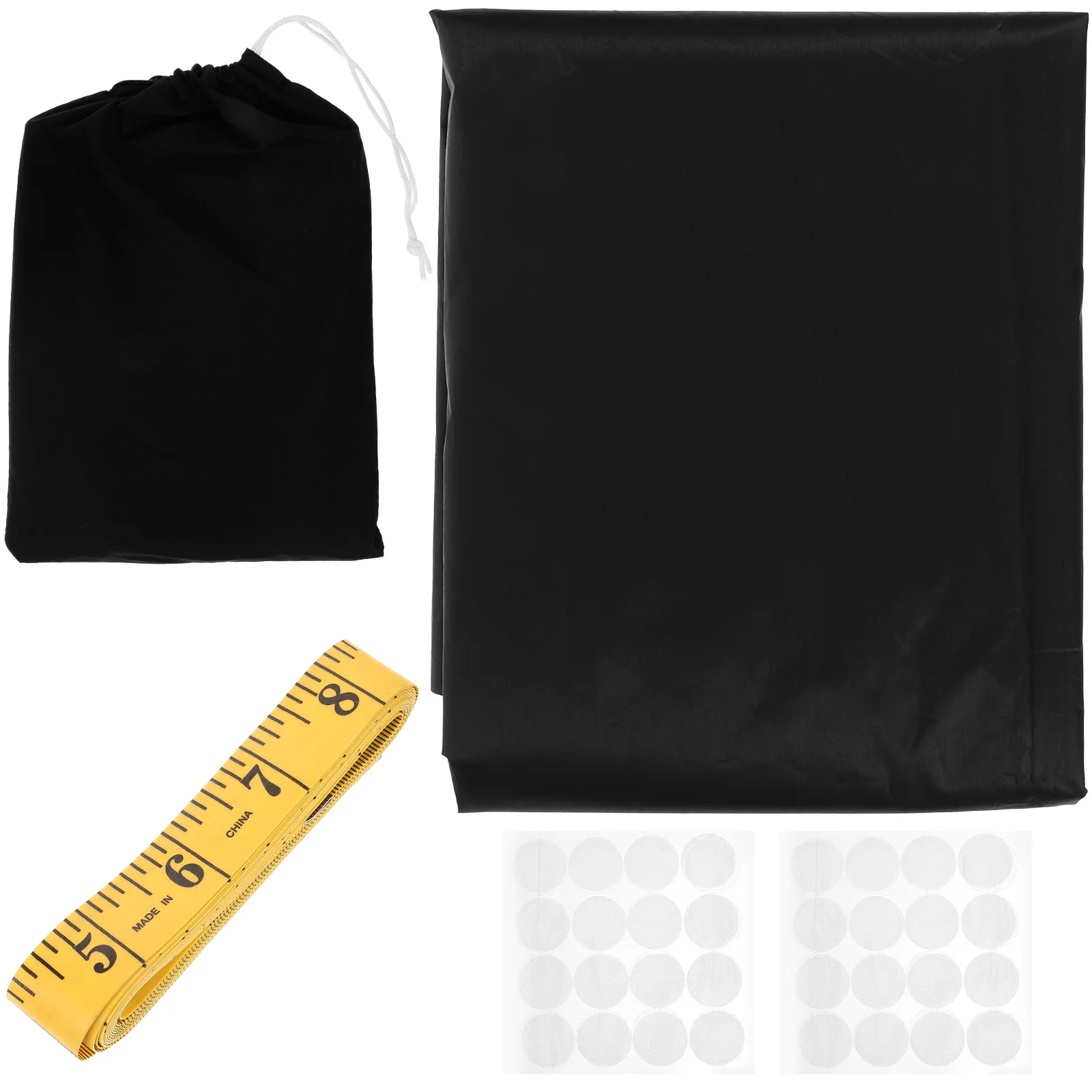 1Set Blackout Shades Portable Room Darkening Curtains DIY Cuttable Window Cover Bedroom Office Nursery Light Blocking Window