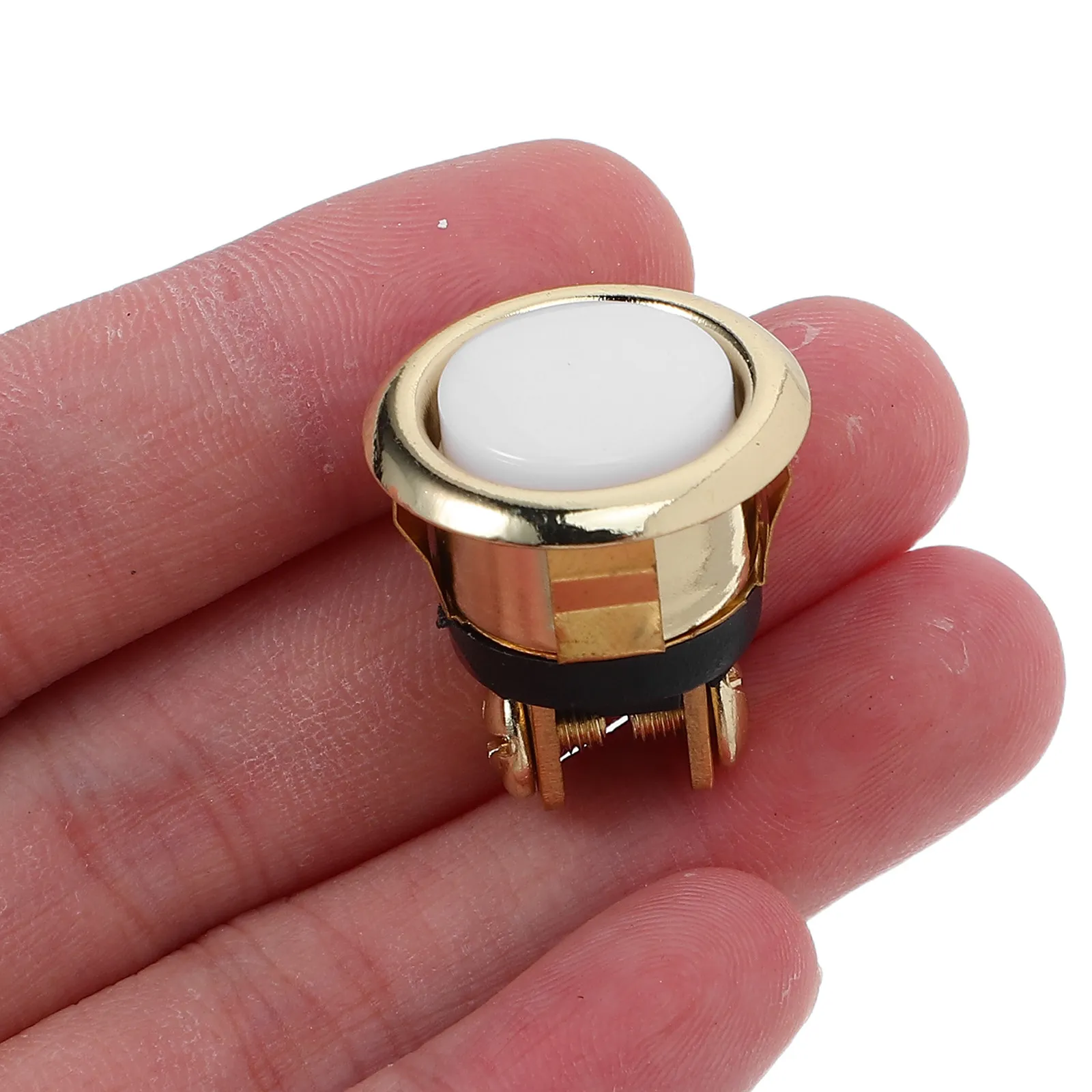 Wired Doorbell Button Round Metal Push Heavy Duty Wall Mounted Switch Universal Garage Opener – Home Door Entry System