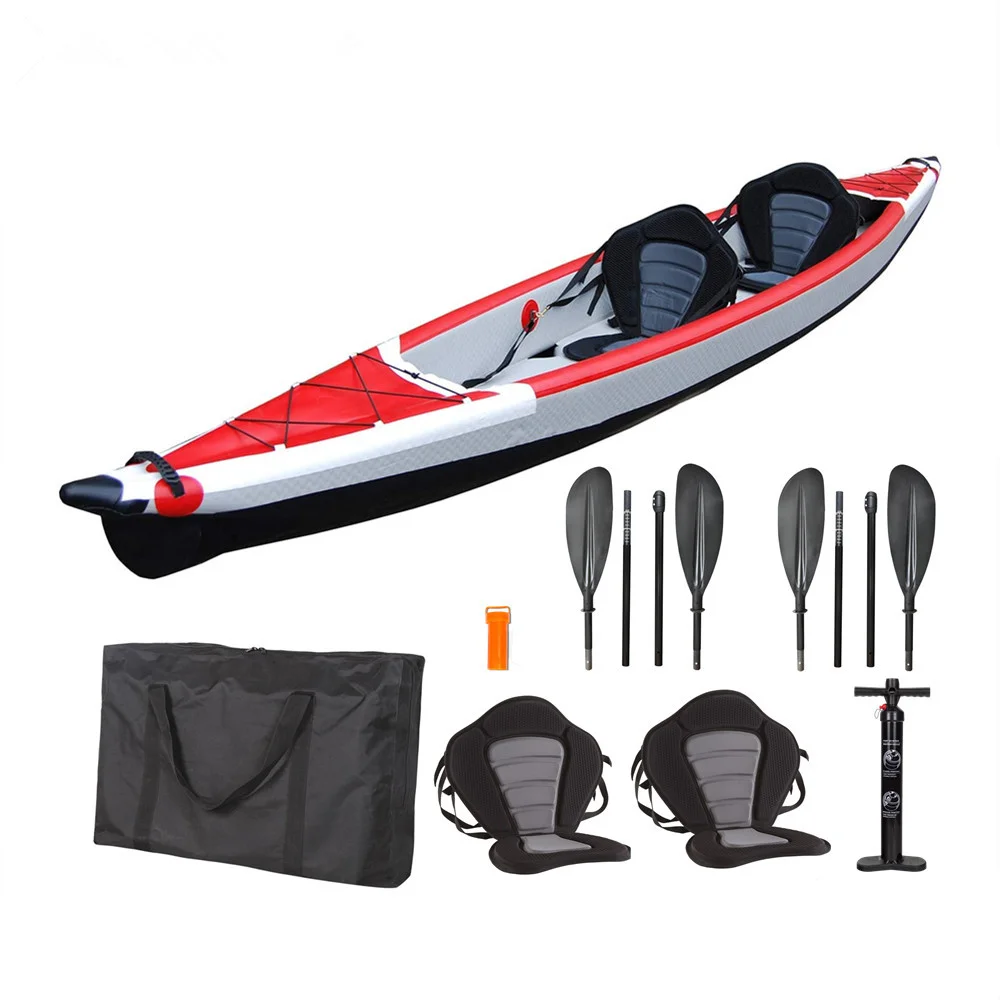 Hot Kayak 2 Personas And Logo Adult Kayak Boat Customization Plastic 2 Person Pvc With Pedalslan Blue 3.1 - 4m River Rver 2